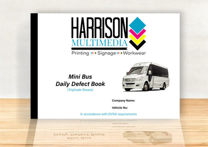 A5 Daily Defect Triplicate Books