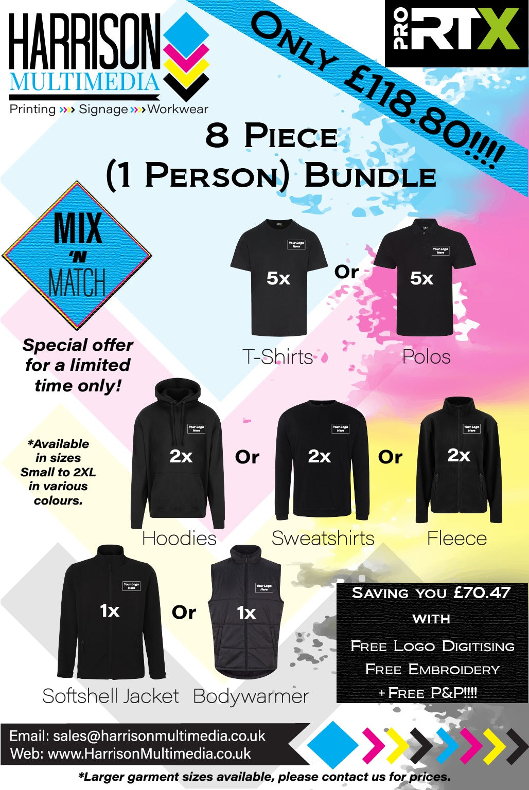 8 Piece Clothing Bundle (1 Person)