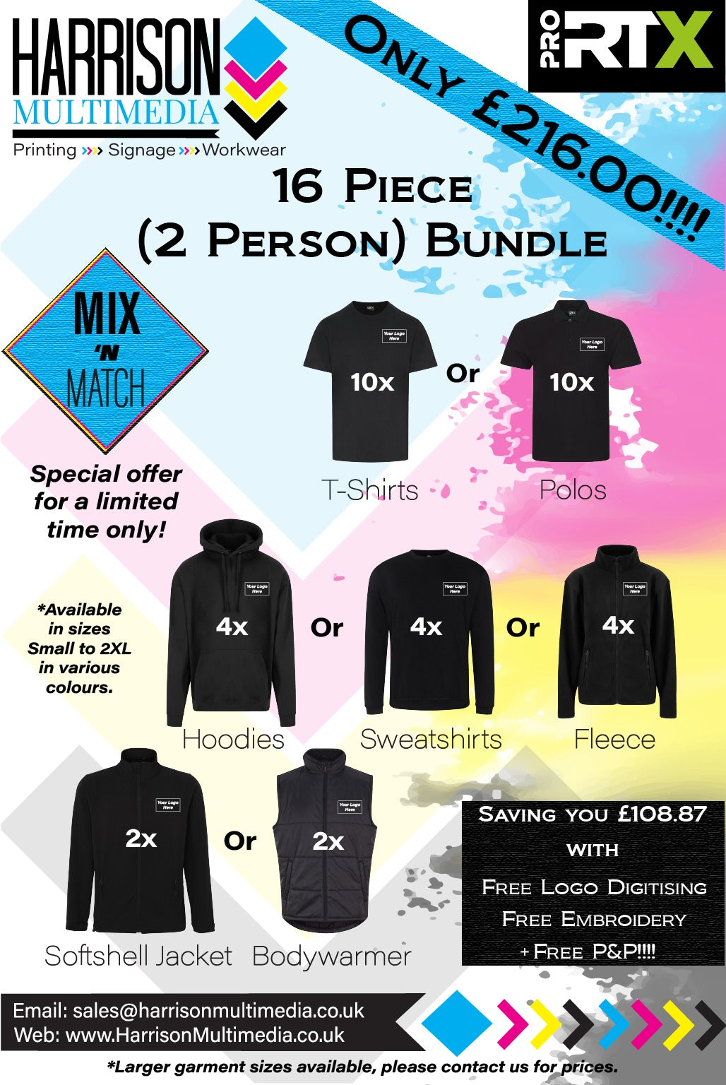 16 Piece Clothing Bundle (2 Person)
