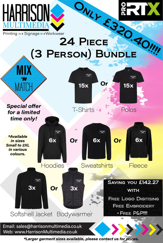 24 Piece Clothing Bundle (3 Person)