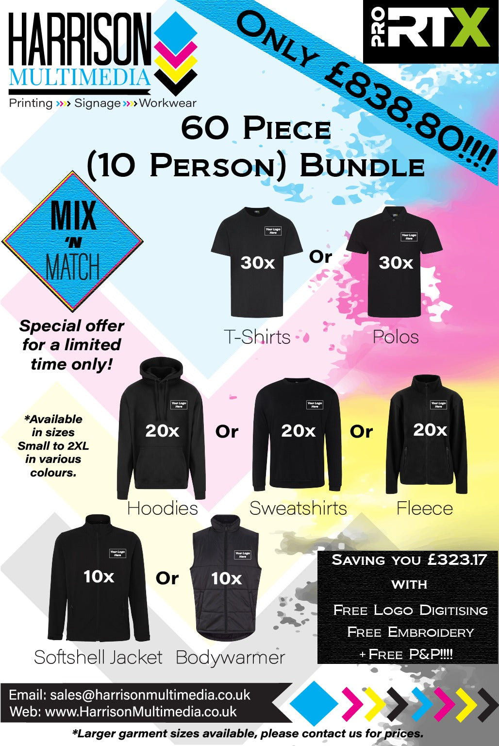 60 Piece Clothing Bundle (10 Person)